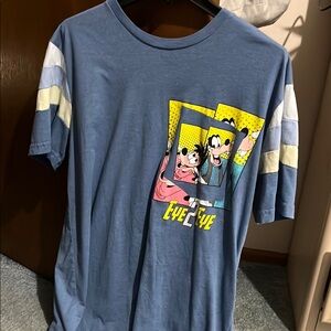 Disney Blue Goofy and Max Short Sleeve Tee